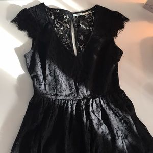 Urban Outfitters Black Lacey Dress